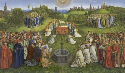 Adoration of the Mystic Lamb by Jan van Eyck